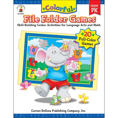 Colorful File Folder Games, PreK