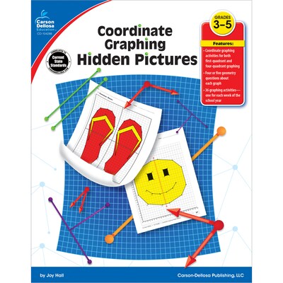 Coordinate Graphing Hidden Pictures, Grades 3-5