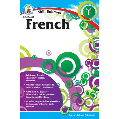 Carson-Dellosa Skill Builders, French Level 1, Grades K-5