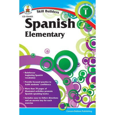 Carson-Dellosa Skill Builders, Spanish Level 1, Grades K-5