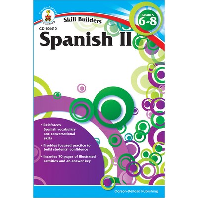 Carson-Dellosa Skill Builders, Spanish Level 2, Grades 6-8