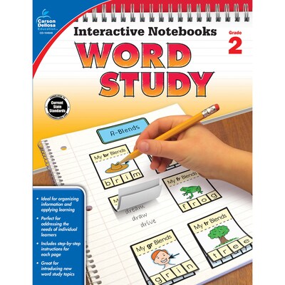 Carson-Dellosa Interactive Notebooks: Word Study Resource Book, Grade 2 (CD-104948)