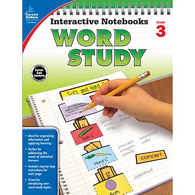 Carson-Dellosa Interactive Notebooks: Word Study Resource Book, Grade 3 (CD-104949)