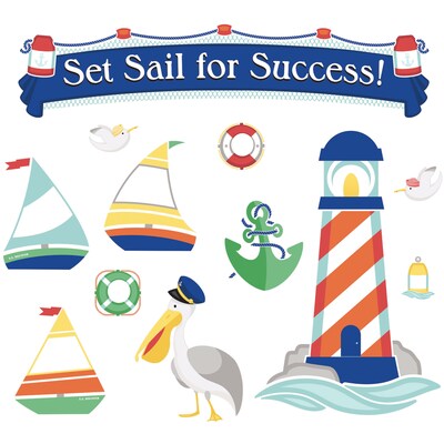 Carson-Dellosa Set Sail for Success!, Bulletin Board Set (CD-110357)