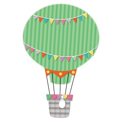 Carson-Dellosa Hot Air Balloons Colorful Cut-Outs, 36/Pack (CD-120525)