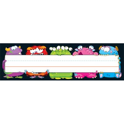 Carson-Dellosa Desk Nameplates, Monsters