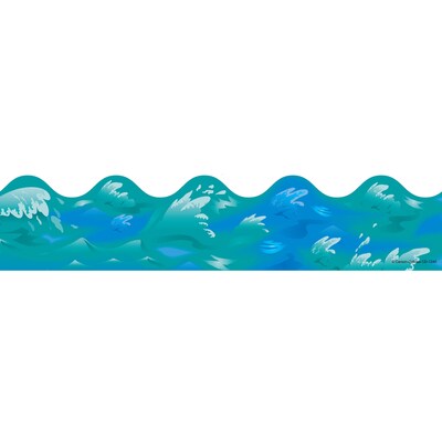 Ocean Waves Scalloped Border