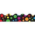 Big Rainbow Dots Scalloped Border