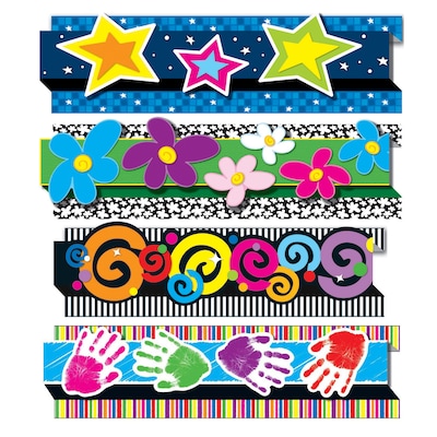 Carson Dellosa 3 x 3 Pop-Its Decorative Designs Border Set, 24 Per Pack, 32 Pack (CD-144179)