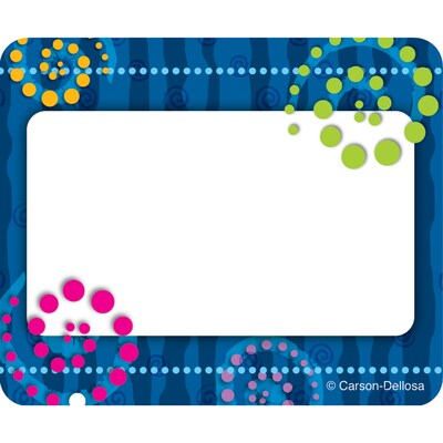 Carson-Dellosa Name Tags, Dots n Swirls