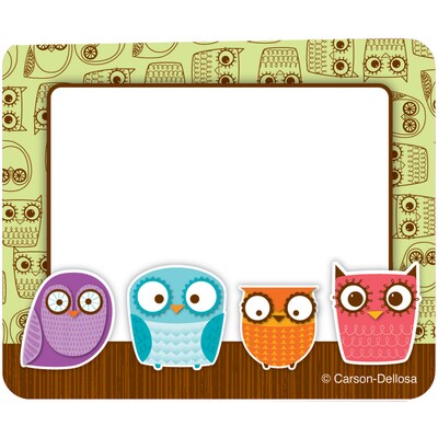 Carson-Dellosa Name Tags, Owls