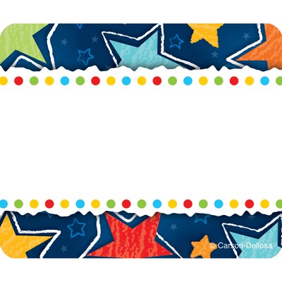 Carson-Dellosa Name Tags, Stars