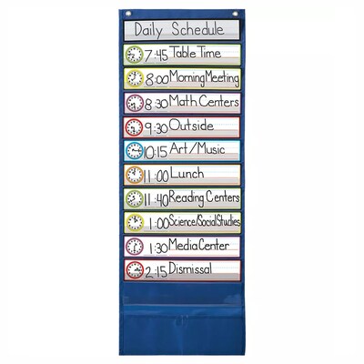 Deluxe Scheduling Pocket Chart