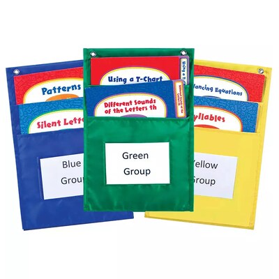Center Organizer Pocket Chart, 3 Per Pack