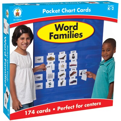 Carson-Dellosa Pocket Chart Cards, Word Families
