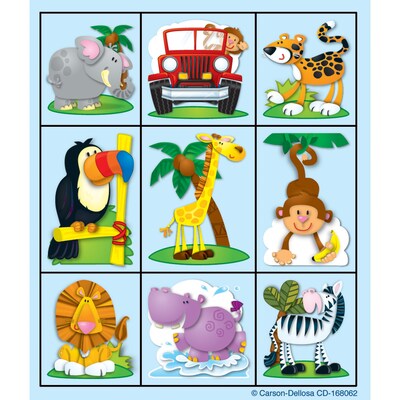 Carson Dellosa® Prize Pack Stickers, Jungle