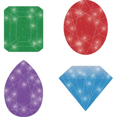 Carson-Dellosa Jewels Dazzle Chart Seals, Pack of 400 (CD-2198)
