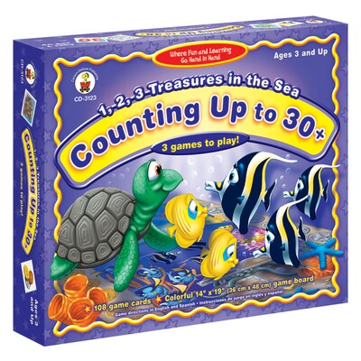 1, 2, 3 Treasures in the Sea: Counting Up to 30+