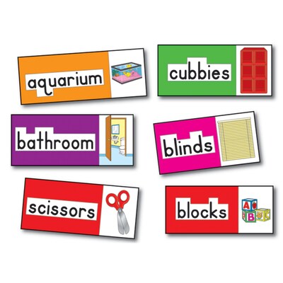 Print-Rich Classroom Labels, English