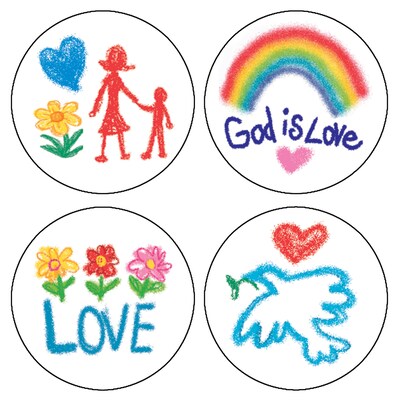 Faith Stickers Kid-Drawn