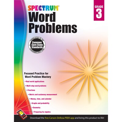 Carson-Dellosa Spectrum® Word Problems Workbook, Grade 3 (CD-704489)