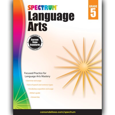 Carson Dellosa® Language Arts Grade 5 Workbook, Language Arts