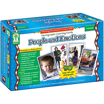 Key Education Photographic Language Development Cards, People & Emotions Set