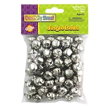 Chenille Craft® Jingle Bells, Silver, 5/8, 72 per Pack, 3 Packs (CK-3114-3)