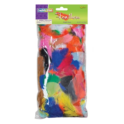 Creativity Street® Feathers, Assorted Bright Hues, 1 oz (CK-4502)