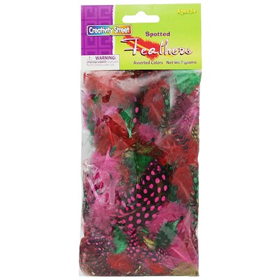 Creativity Street® Spotted Feathers, Assorted Colors (CK-4506)