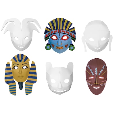 Creativity Street® Die-Cut Paper Masks, Multi-Cultural Assortment, 24 Pieces (CK-4653)