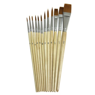 Chenille Kraft Watercolor Brush, 12/Pack (CK5136)