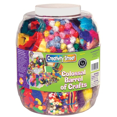 Creativity Street® Colossal Barrel of Crafts®, Assorted Colors, (CK-5602)