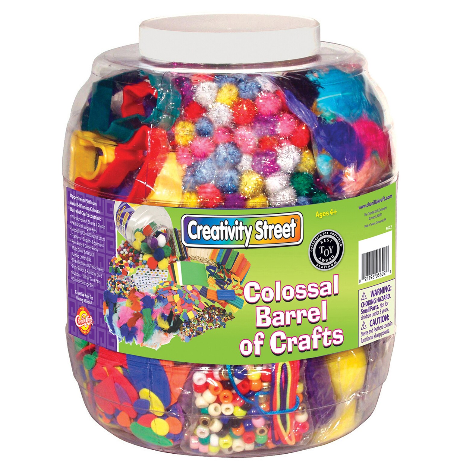 Creativity Street® Colossal Barrel of Crafts®, Assorted Colors, (CK-5602)