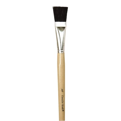 Chenille Kraft® Paint Brushes, Bristle Easy Brush, 3/4x1-3/8