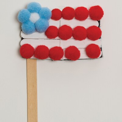 Chenille Kraft Company® Pom-Poms, Craft Supplies, Rainbow, 1", 6/Pack