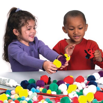 Creativity Street® Colossal Poms, Assorted Colors, 1 lb. (CK-818101)