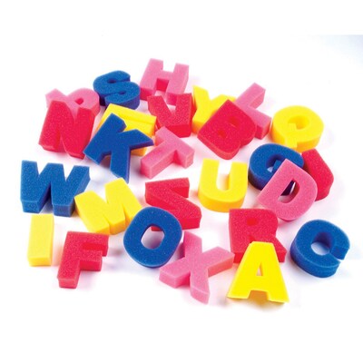 Sponge Letters, 3 Capital Letters, 26/pkg