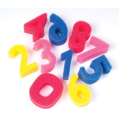 Sponge Numbers, 3 0-9 Numbers, 10/pkg