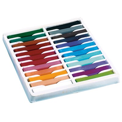 Chenille Kraft® Quality Artists Square Pastels, Assorted, 24/Box