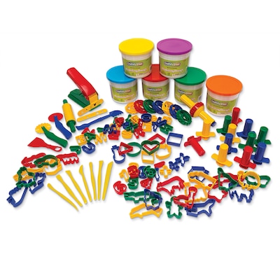Creativity Street® Colossal Crafts™ Super Value Dough & Tool Box, Assorted Colors, 75/Pack (CK-9783)