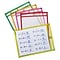 Reusable Dry Erase Pockets, Neon, 2 each of 5 colors