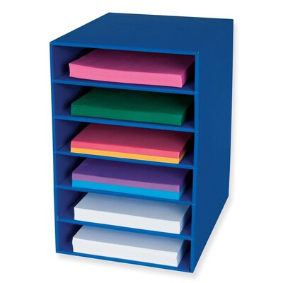 Pacon Classroom Keepers 6-Shelf Organizer, Blue (PAC001312)