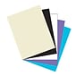 Pacon Array® Card Stock, 65 lbs, 8-1/2x11", Classic Colors, Assorted, 100 Sheets/Pack, 2 pks/Bundle (PAC101189)