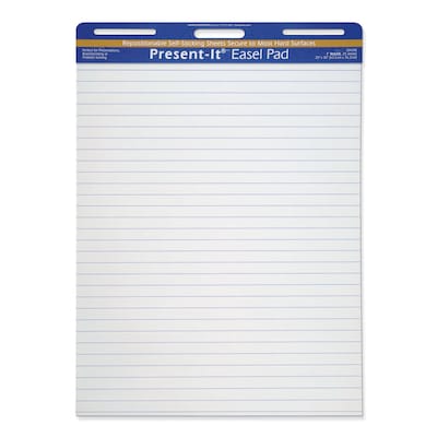 Post-it Super Sticky Wall Easel Pad, 25 x 30, Lined, 30 Sheets