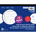 Pacon Zaner-Bloser Multi-Program Writing Tablet, 10.5 x 8, White, 40 Sheets/Tablet, 12 Tablets/Bun