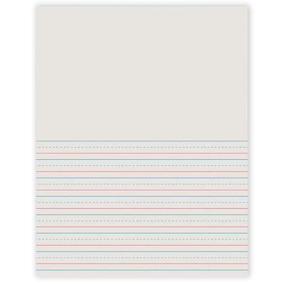 Pacon Storybook Paper for DNealian Programs, White, 1/2 Short Way Ruled, 11 x 8 1/2, 1500 Sheets