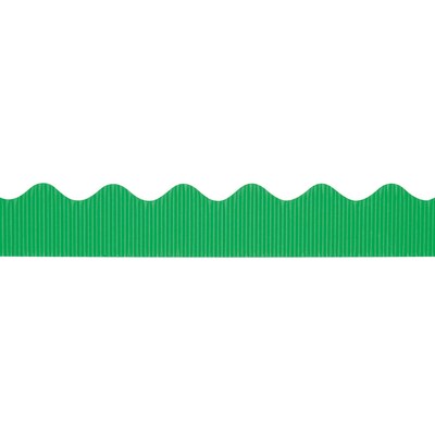 Pacon® Scalloped Bordette; Apple Green, 2-1/4x50