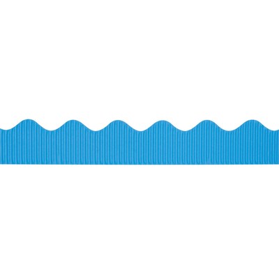 Pacon® Scalloped Bordette, Brite Blue, 2-1/4x50