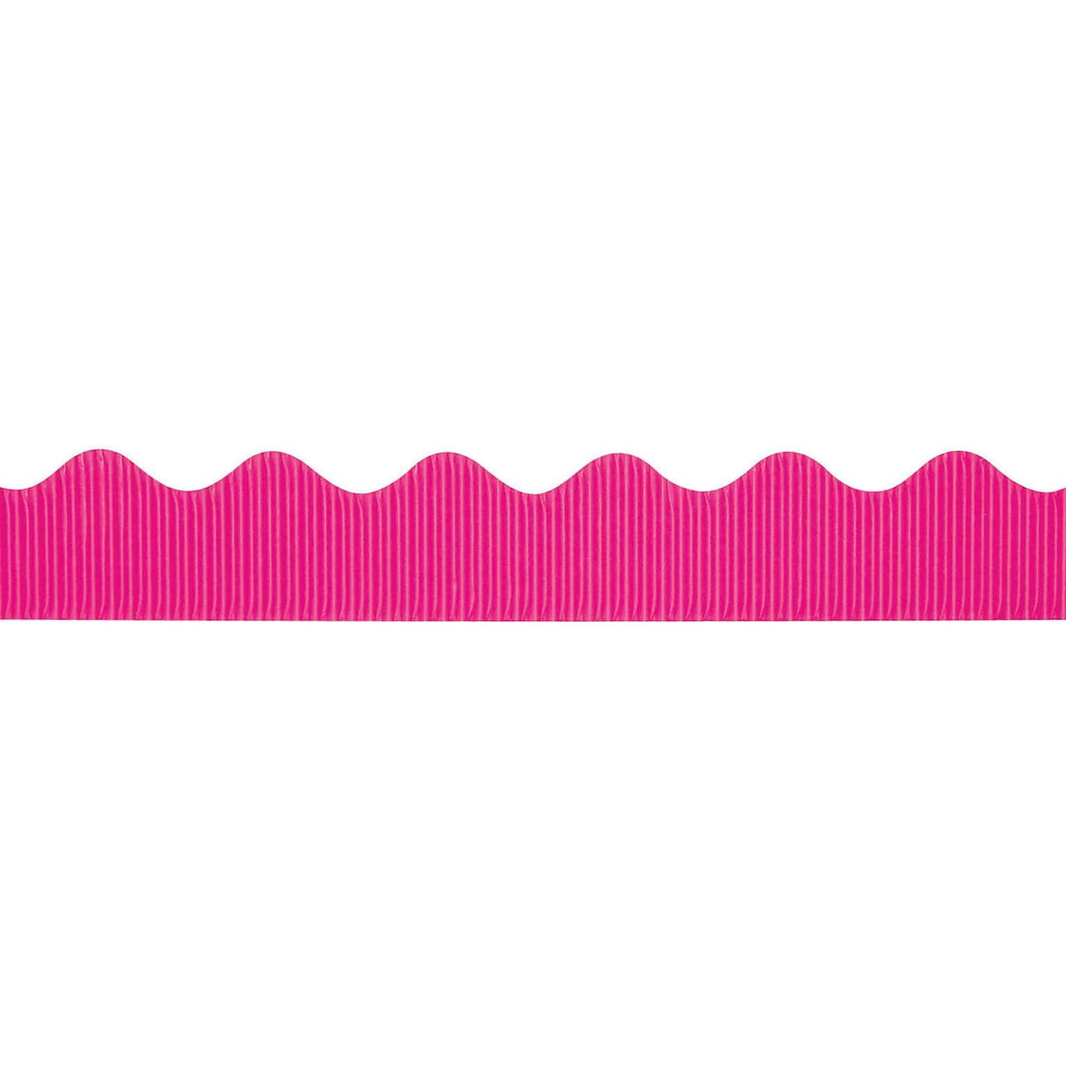 Pacon Corporation Bordette 37346 50 x 2.25 Scalloped Solid Decorative Border, Magenta